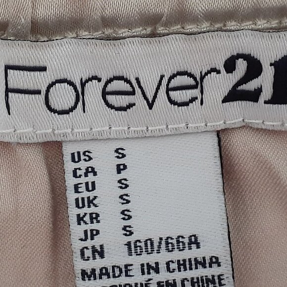 FOREVER 21 Ivory Lace Short Pull-On Pencil Skirt w Lining; Size Small - Picture 4 of 5